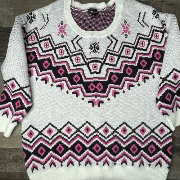 Torrid Pullover Drop Sleeve Crew Neck Sweater size 1 - Picture 9 of 16